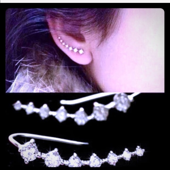 🎉Host Pick 7Pcs CZ Diamond Climber Earring JW-121 - Picture 4 of 7